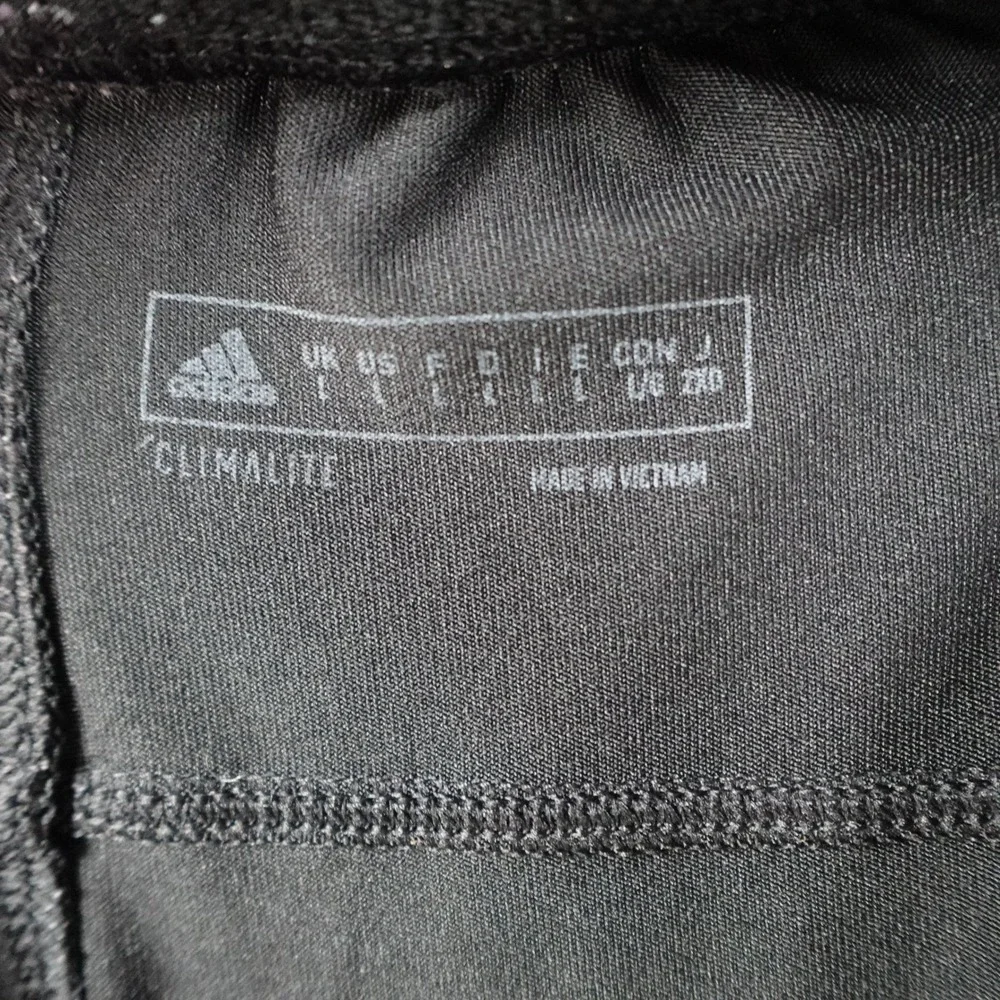 Adidas Shorts Men Large Black Climalite Three Stripe Performance Athletic Gym 9